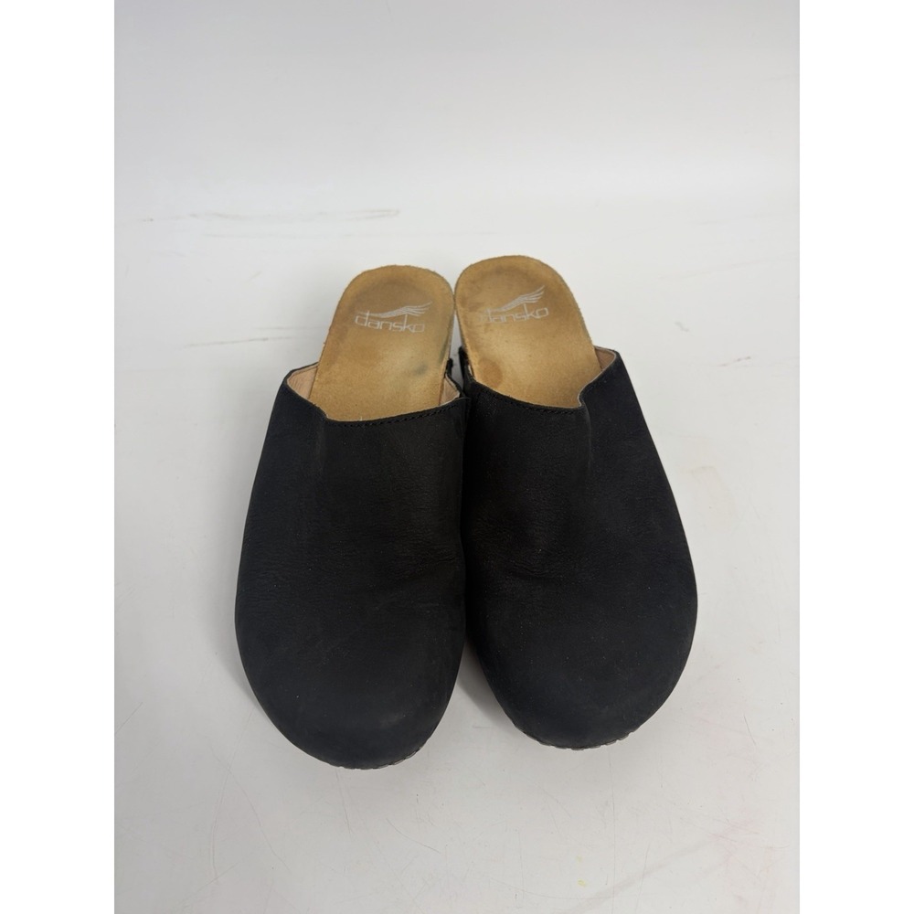 Dansko Talulah Mule Women's 36 / 6 Black Leather Slip-On Wedge Comfort Classic - Picture 2 of 11
